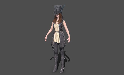 Female Mage Mentor 3d model