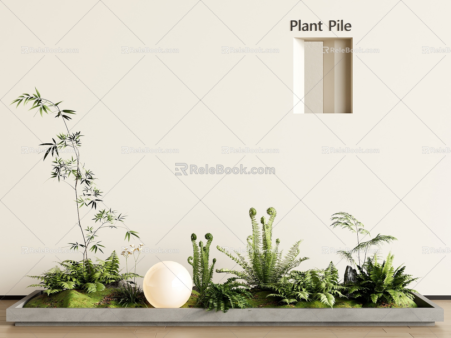 Plant heap 3d model