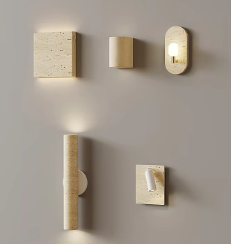 Quiet wind wall lamp 3d model