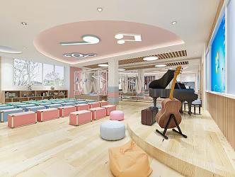 Nordic Kindergarten Sound Room 3d model