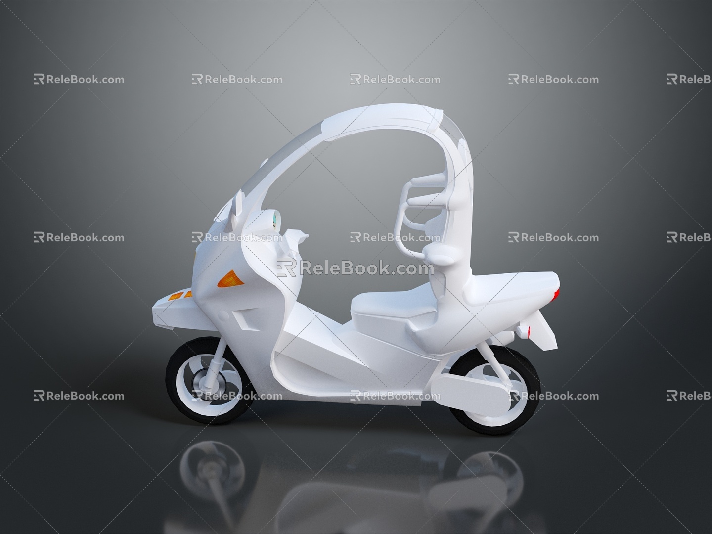 Scooter Motorcycle Two-wheeled Motocross Motorcycle Road Race Motorcycle Motor Vehicle 3d model