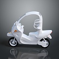 Scooter Motorcycle Two-wheeled Motocross Motorcycle Road Race Motorcycle Motor Vehicle 3d model