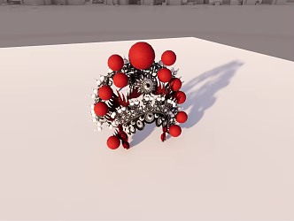 Chinese Headwear Hat 3d model
