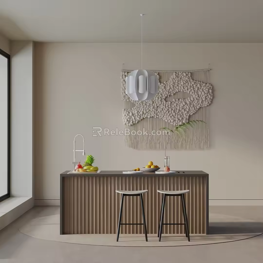 Modern table combination 3d model