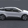 White Renault Electric SUV With Sleek Design And Modern Front Grille