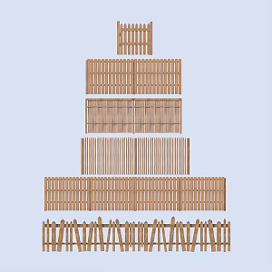Fence Guardrail 3d model