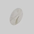 Minimalist Modern Cream Colored Circular Wall Decor With Wavy Striped 3D Textured Design