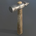 Practical Hardware Tool Hammer With Metal Head And Wooden Handle For DIY Tasks