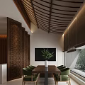 Hotel Reception Area Reception Rest Area 3d model