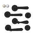 Black Door Handles With Various Classic And Modern Design Styles For Home