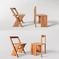 Modern Wooden Leisure Chairs Featuring Various Structural Designs for Indoor Home Use