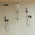 Modern Shower Combination 3d model