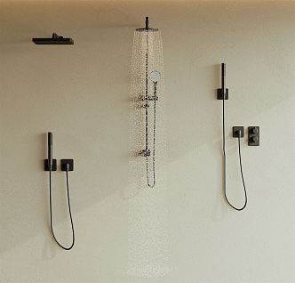 Modern Shower Combination 3d model