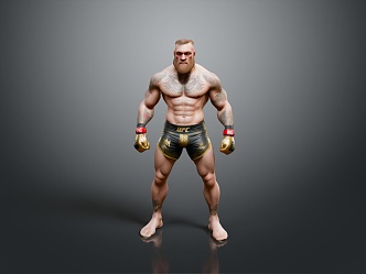 Muay Thai Free Fighting Athlete Muay Thai Athlete Boxer Athlete Sanda 3d model