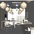 Contemporary Medical Consultation Room Interior With Desk Chairs Bench And Window Lighting