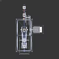 Heavy Duty Metal Mechanical Equipment Featuring Vertical Frame Crossbeam And Wheel Assembly