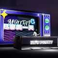 MOTTAI KTV Party Photo Spot with Neon Lights to Share Good Times Together