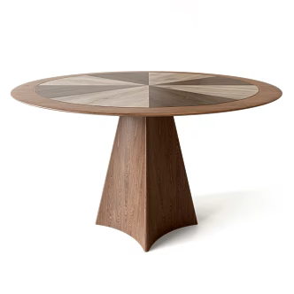 Middle Ancient Wood Dining Table Solid Wood Dining Table Round Dining Table French Dining Table Shaped Dining Table 3d model