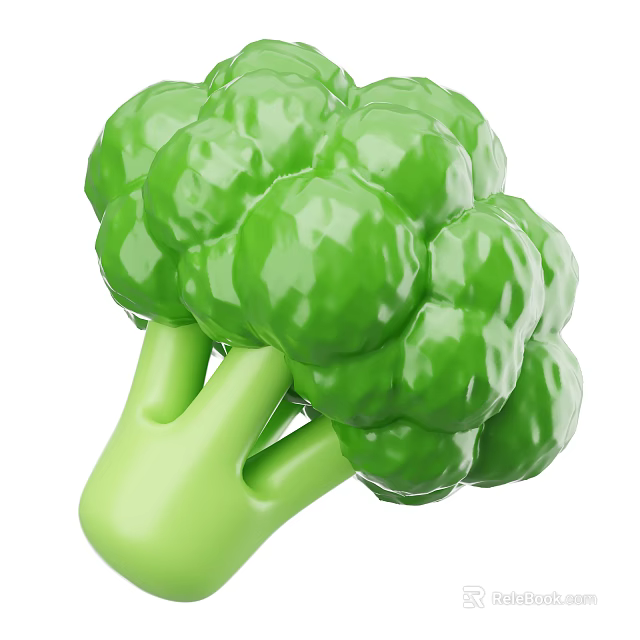 Crisp Fresh Green Broccoli Vegetable for Healthy Eating and Nutrition 3d model 