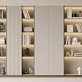 Bookcase Bookshelf Display Cabinet Book Ornaments Multifunctional Decorative Cabinet Combination Bookcase Open Bookcase 3d model