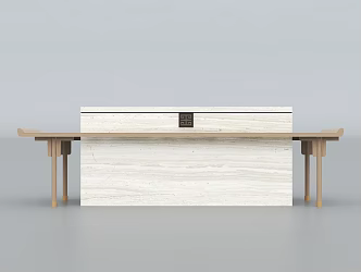 Chinese Reception Desk 3d model