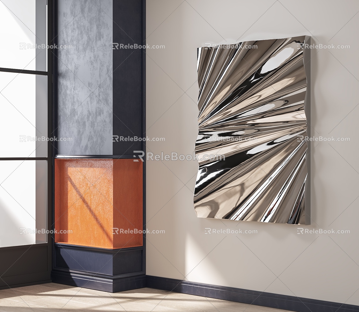 Modern Metal Wall Decorations Abstract Wall Decorations Creative Wall Decorations 3d model