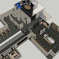 Modern Interior Layout With Multi Functional Zones And Furniture Arrangement Design