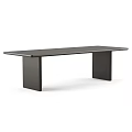 Middle style dining table and chair combination 3d model