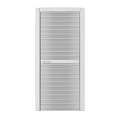 Modern Light Beige Vertical Striped Interior Casement Doors With Brass Handles