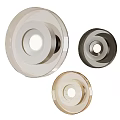 Modern Wall Sconces Silver Black and Gold Round Design for Home Interior Decor