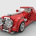 LEGO Toy Building Blocks Sedan Vintage Sedan sports car 3d model