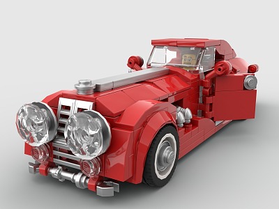 LEGO Toy Building Blocks Sedan Vintage Sedan sports car 3d model