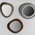 Modern Decorative Mirrors with Unique Shapes and Colored Frames for Contemporary Home Interiors