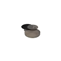 Modern Round Dining Tables With Wooden Tops And Metal Bases Design