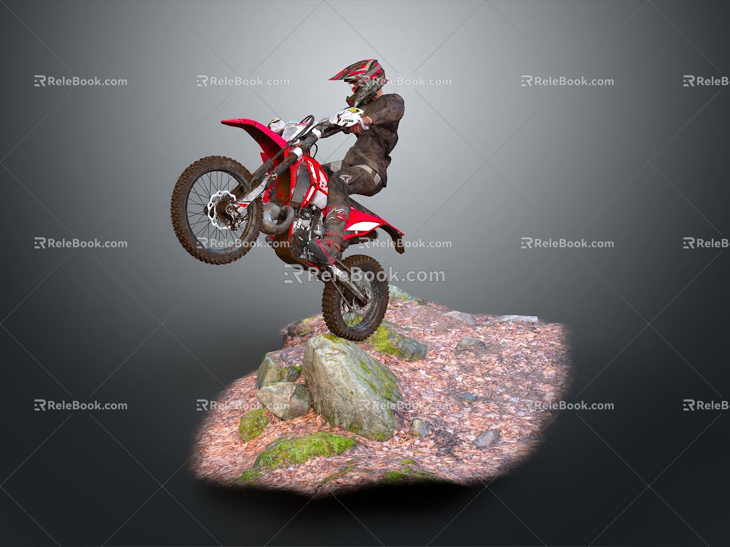 Modern Racer Motorcycle Rider Sports Star Athlete 3d model