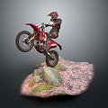 Modern Racer Motorcycle Rider Sports Star Athlete 3d model