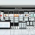 Beautiful Chanel Perfume Store With Display Shelves And Product Arrangements
