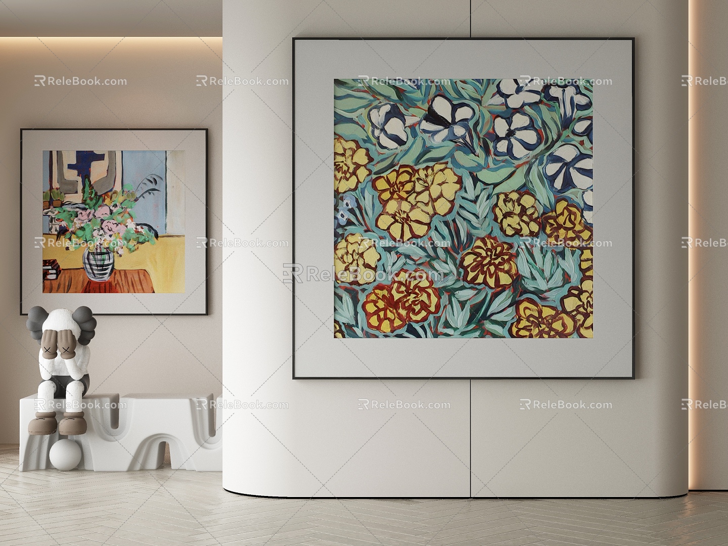 modern decorative painting 3d model