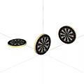 Old dart board 3d model