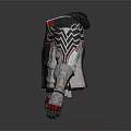 Stylish Character Jackets Featuring Black Gold Trim And Gray Red Silver Accents
