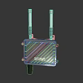 Industrial Wireless Communication Device With Two Antennas And Rugged Metal Enclosure