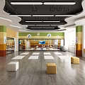 Modern Fitness Gym Interior With Spacious Workout Area And Training Equipment