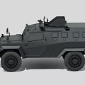 Conmando wheeled armored vehicle automobile vehicle bulletproof automobile armored vehicle military vehicle 3d model