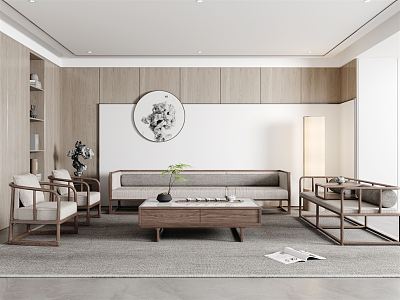 New Chinese Living Room 3d model