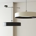 Modern Minimalist Chandeliers Featuring Black And Cream Sleek Round Design for Contemporary Interiors