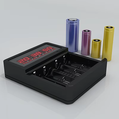 Modern Battery Slot Battery Charger 3d model