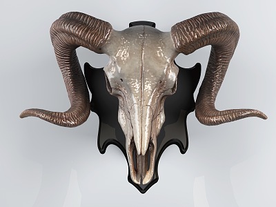 Modern Sheep Head Wall Decoration Sheep Head Pendant Furnishings 3d model