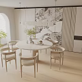 Modern table combination 3d model