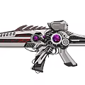 Science and technology gun game weapon game equipment 3d model
