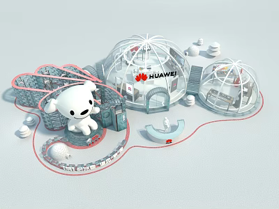 Jingdong Huawei Electronic Ice and Snow Internet Communication 3d model